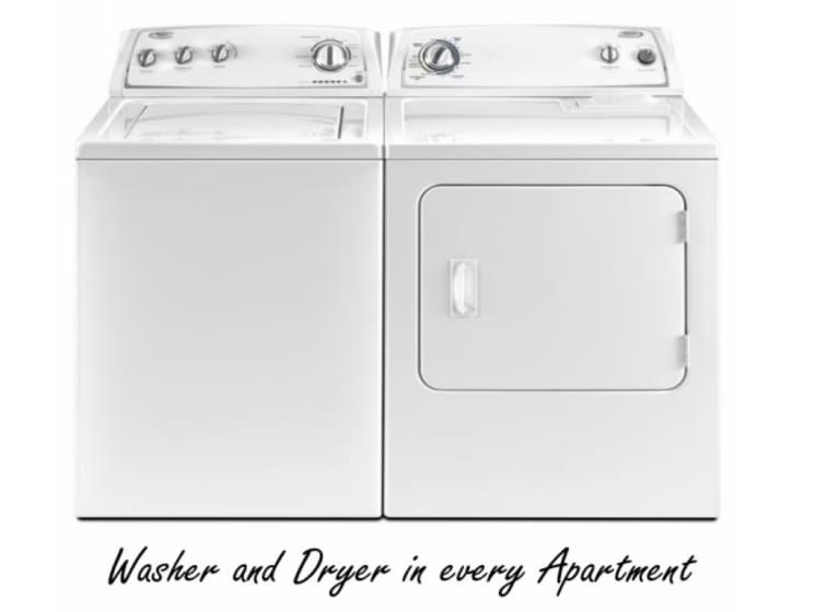 Full Size Washer Dryer in every unit